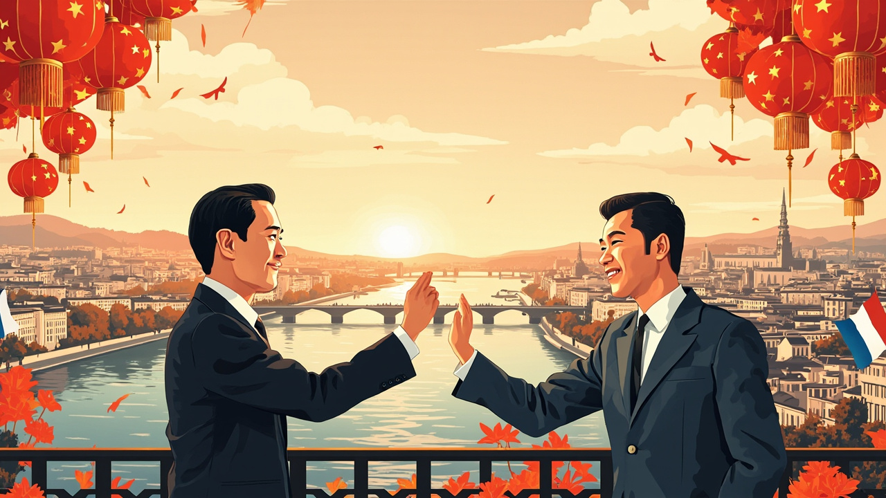 里昂城市风光与华人创业